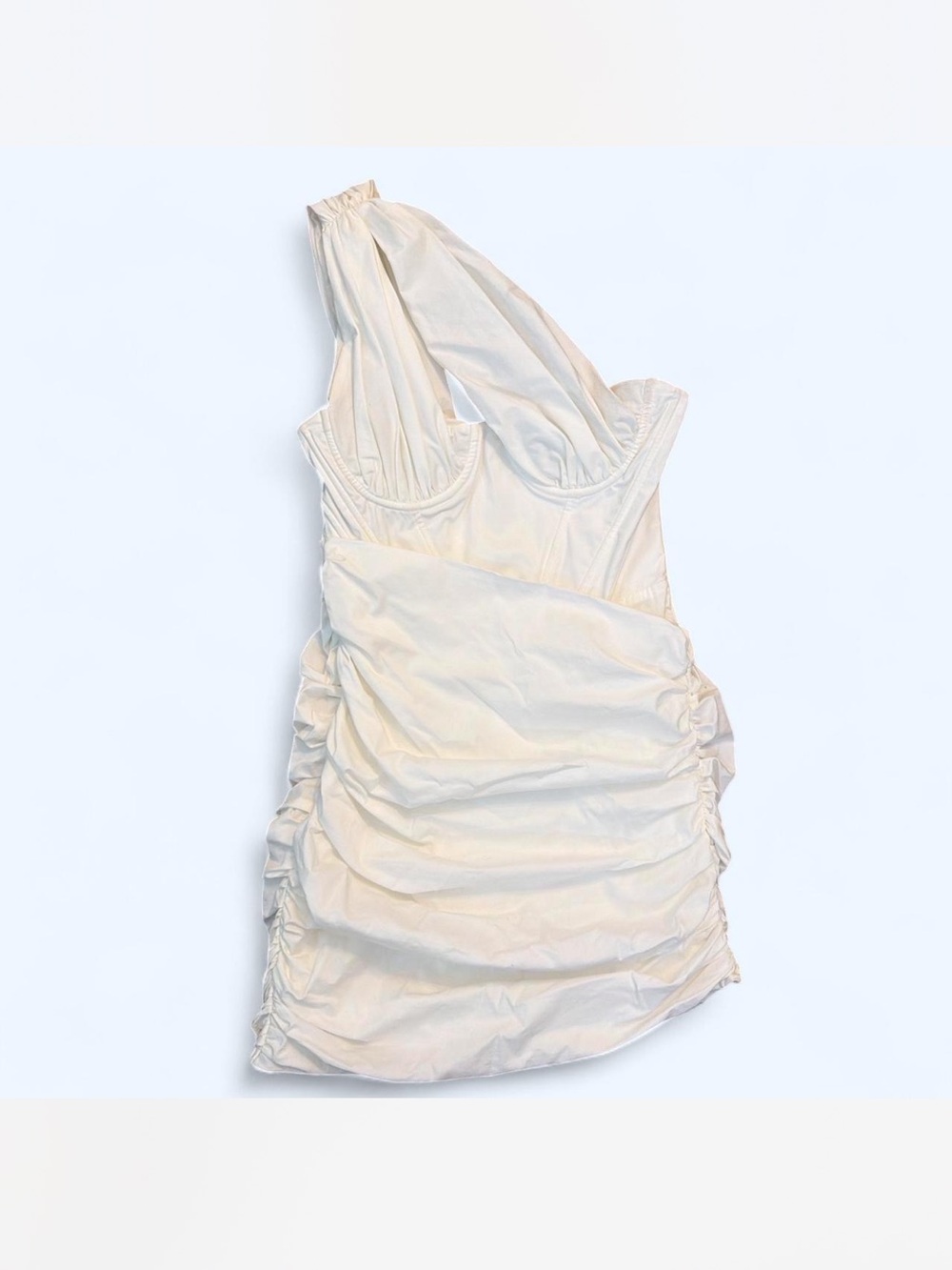 House of CB Small Clementine Cutout Minidress White Ruched